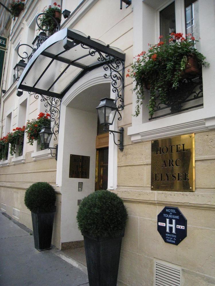 Arc Elysees Parijs Buitenkant foto